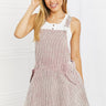White Birch To The Park Full Size Overall Dress in Pink - The Fashion Unicorn