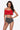 Two-Tone Ruffled Halter Neck Two-Piece Swimsuit - The Fashion Unicorn