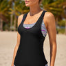 Printed Scoop Neck Three-Piece Swim Set - The Fashion Unicorn
