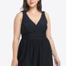 Plus Size Plunge Sleeveless Two-Piece Swimsuit - The Fashion Unicorn