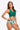 Botanical Print Halter Neck Drawstring Detail Bikini Set - The Fashion Unicorn