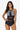 Striped Cutout Spliced Mesh Halter Neck One-Piece Swimsuit - The Fashion Unicorn