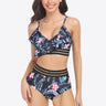 Ruffled Plunge Bikini Set - The Fashion Unicorn