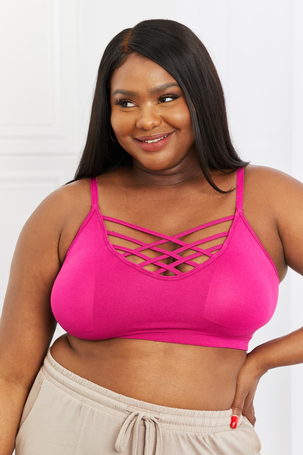Zenana On The Go Full Size Detail Bralette - The Fashion Unicorn