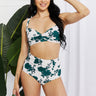 Marina West Swim Take A Dip Twist High-Rise Bikini in Forest - The Fashion Unicorn