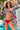 Printed Bralette, Drawstring Swim Bottoms, and Cover Up Set - The Fashion Unicorn