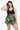 Plus Size Floral Two-Tone Asymmetrical Hem Two-Piece Swimsuit - The Fashion Unicorn