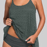 Full Size Spaghetti Strap Scoop Neck Tankini Set - The Fashion Unicorn