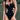 Contrast Trim Cutout Notched Neck One-Piece Swimsuit - The Fashion Unicorn