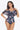 Botanical Print Cold-Shoulder Layered One-Piece Swimsuit - The Fashion Unicorn