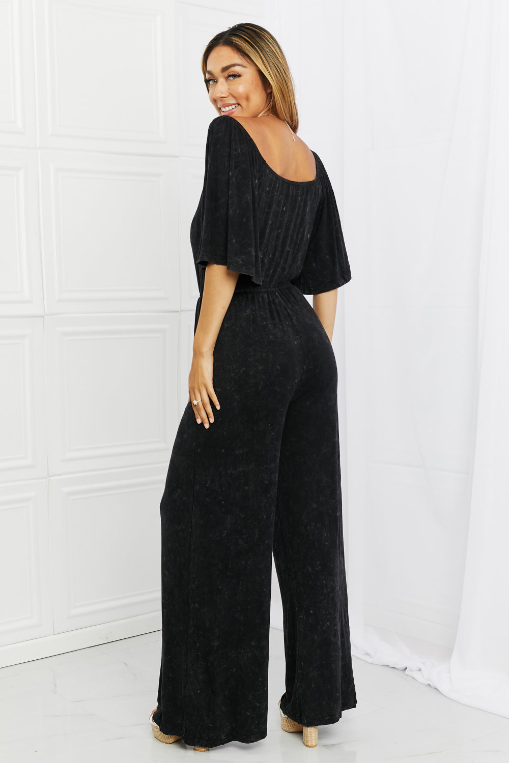 White Birch Weekend Trip Vintage Wash Jumpsuit - The Fashion Unicorn