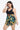 Plus Size Floral Two-Tone Asymmetrical Hem Two-Piece Swimsuit - The Fashion Unicorn